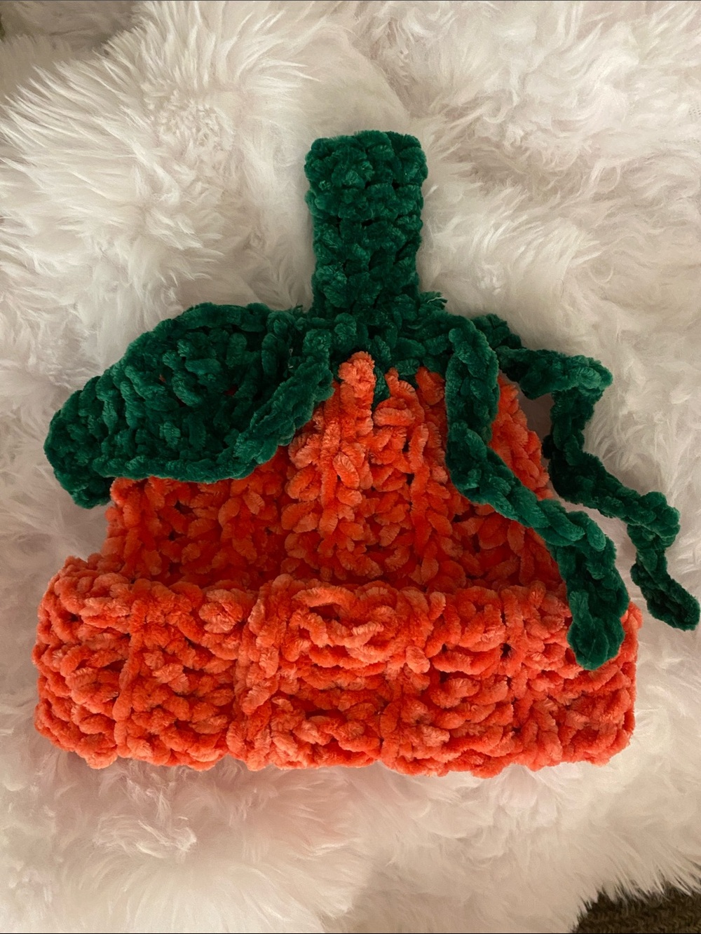 Adorable Handmade Crocheted Pumpkin Baby Beanie 🧶🎃🧡